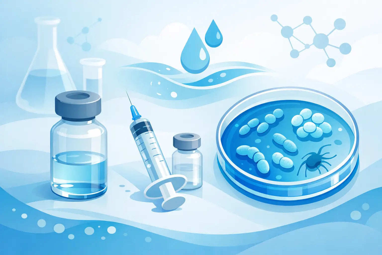 Agua bacteriostática para reconstitución