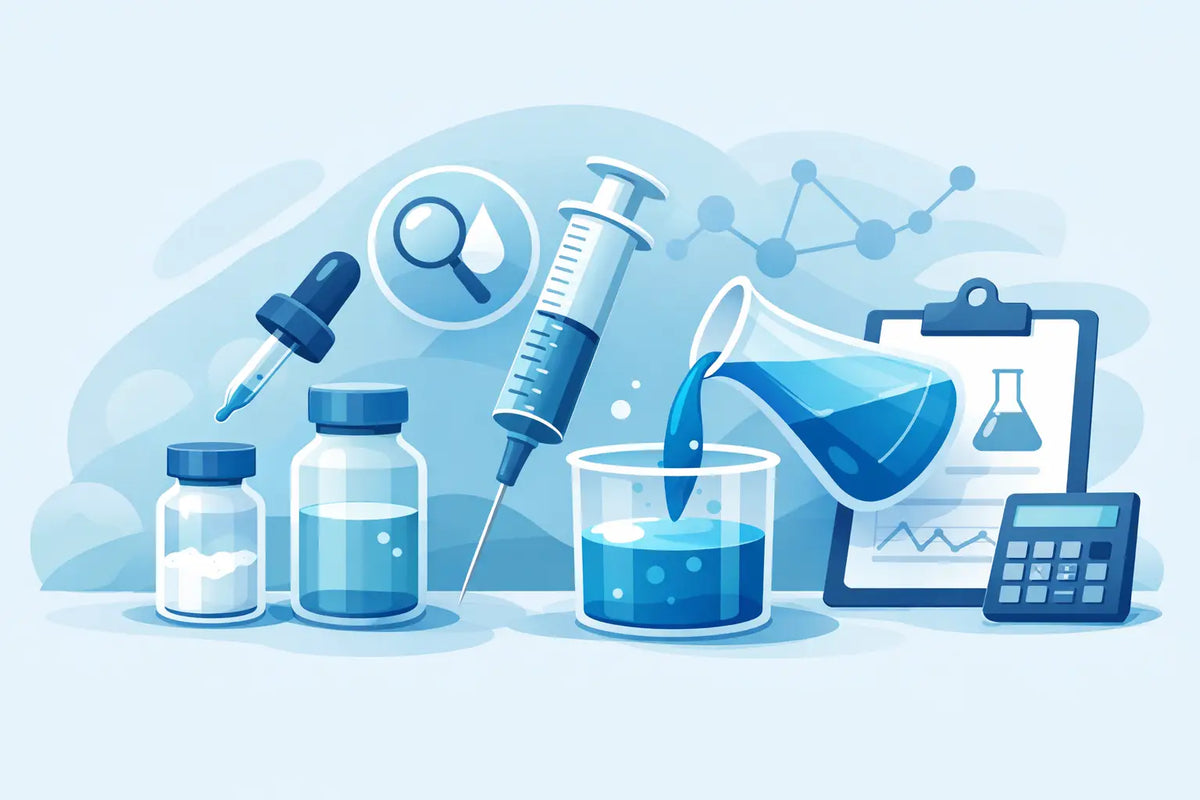 Cómo calcular concentración tras reconstitución