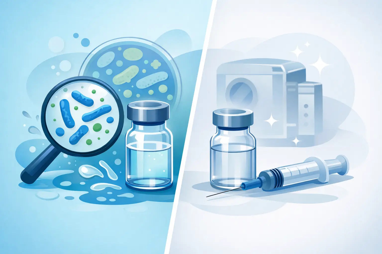 Agua bacteriostática vs agua estéril, ¿cuál elegir?
