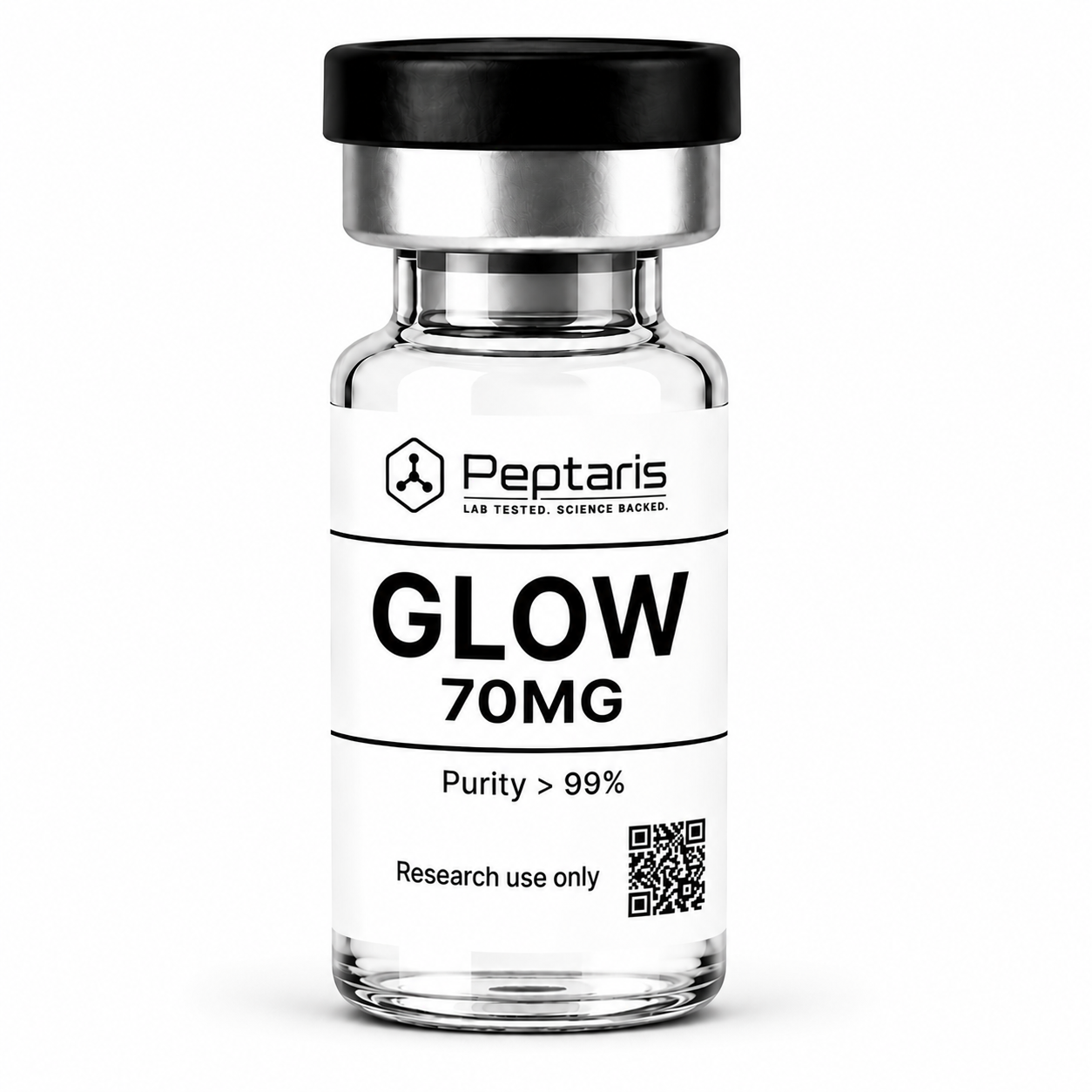 GLOW Blend 70mg | GHK-Cu 50mg + BPC-157 10mg + TB-500 10mg | Complejo Peptídico de Investigación